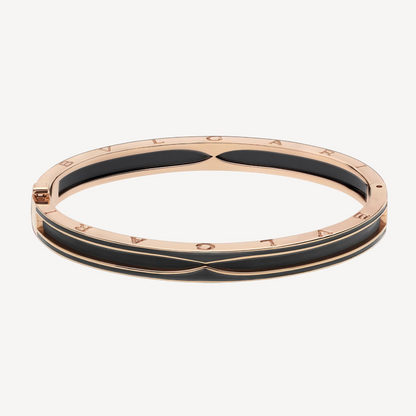 [Vicky]ZERO 1 PINK GOLD WITH MATTE BLACK CERAMIC BRACELET