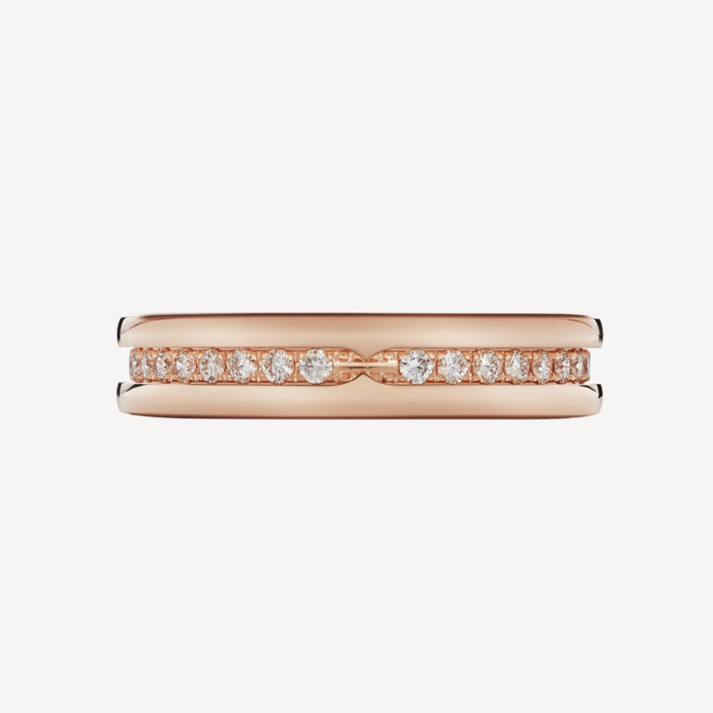 [Vicky]ZERO 1 ONE-BAND PAVED DIAMONDS ON THE SPIRAL RING