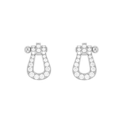 [Vicky]FORCE 10 FULL DIAMOND STUD EARRINGS MINI MODEL