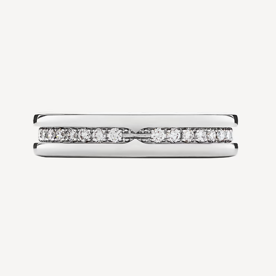 [Vicky]ZERO 1 ONE-BAND PAVED DIAMONDS ON THE SPIRAL RING
