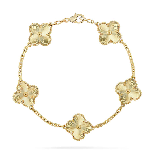 [Vicky]CLOVER 5 FLOWERS LASER BRACELET
