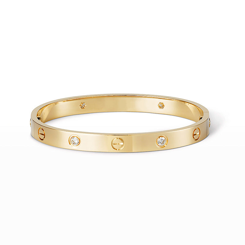 [Vicky]LOVE BRACELET 6.1MM 4 DIAMONDS