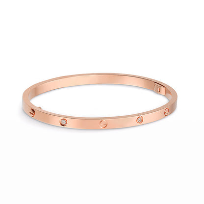 [Vicky]LOVE BRACELET 3.65MM 6 DIAMONDS