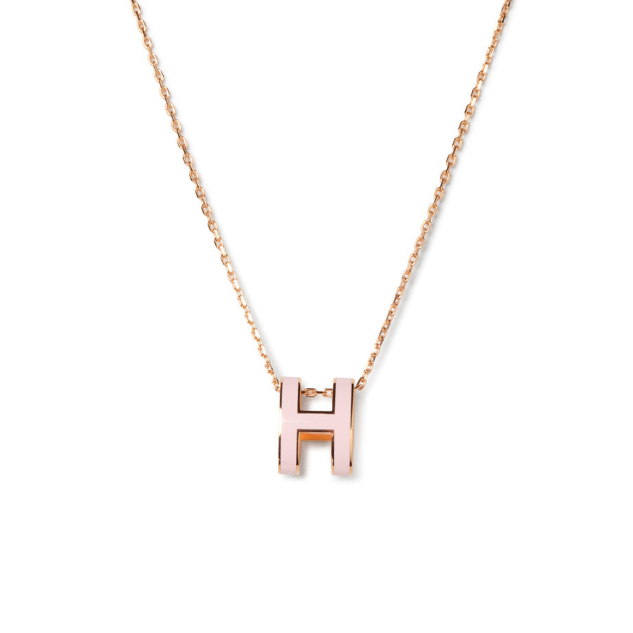 [Vicky]POP H PEDANT PINK GOLD