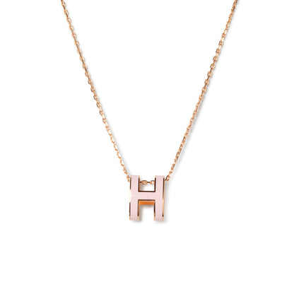 [Vicky]POP H PEDANT PINK GOLD
