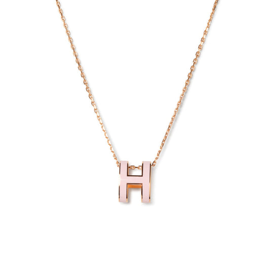 [Vicky]POP H PEDANT PINK GOLD