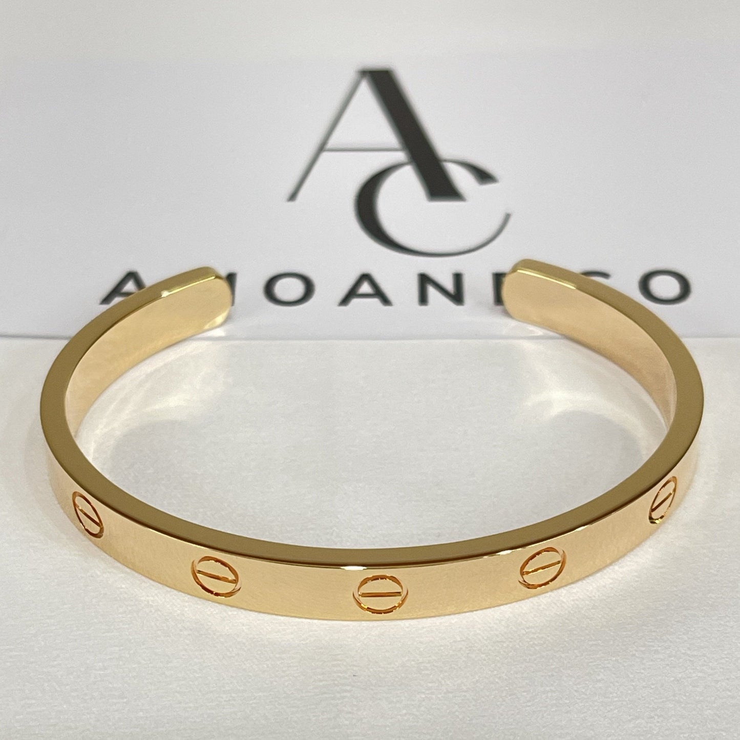 [Vicky]LOVE BRACELET 6.1MM OPEN CUFF