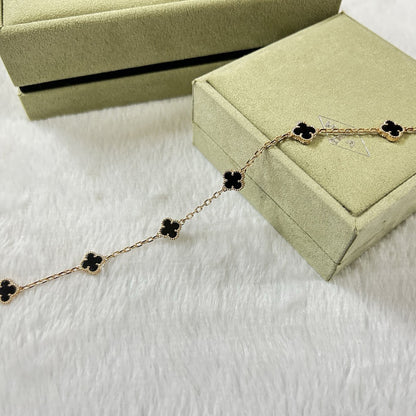 [Vicky]CLOVER 6 MOTIF  ONYXS BRACELET