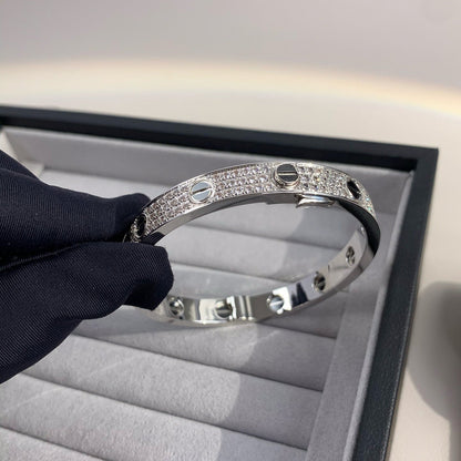 [Vicky]LOVE BRACELET 6.1MM DIAMOND-PAVED CERAMIC