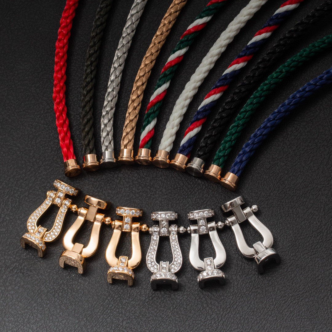 [Vicky]FORCE LARGE HORSESHOE NO DIAMOND BRACELET SILVER