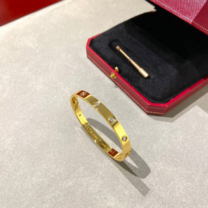 [Vicky]LOVE BRACELET 6.1MM 10 DIAMONDS