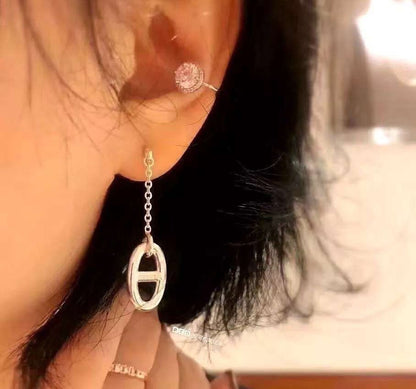 [Vicky]CHAINE TASSEL EARRINGS