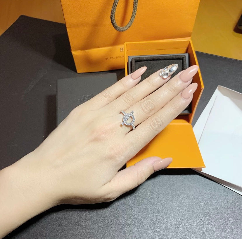 [Vicky]ECHAPPEE RING SILVER DIAMOND