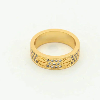[Vicky]LOVE RING 5.5MM DIAMONDS PAVED