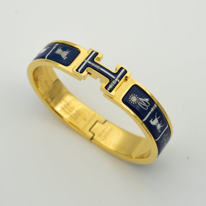 [Vicky]H BRACELET BLUE CERAMIC
