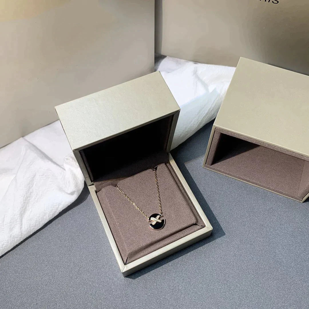 [Vicky]JEUX DE ROSE GOLD DIAMOND NECKLACE