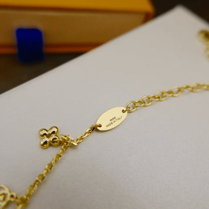 [Vicky]BLOOMING SUPPLE NECKLACE BRASS