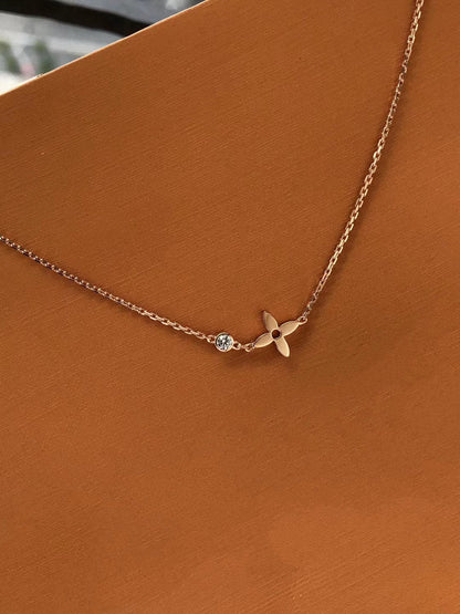 [Vicky]BLOSSOM PENDANT PINK GOLD AND DIAMOND