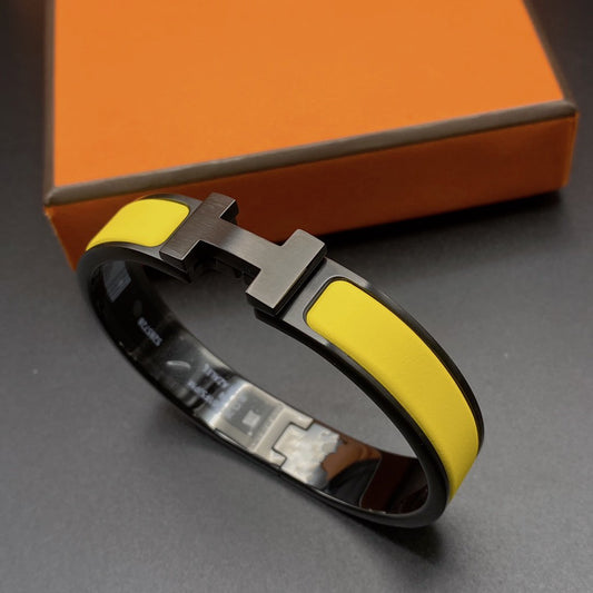 [Vicky]CLIC HM SO BLACK YELLOW BRACELET