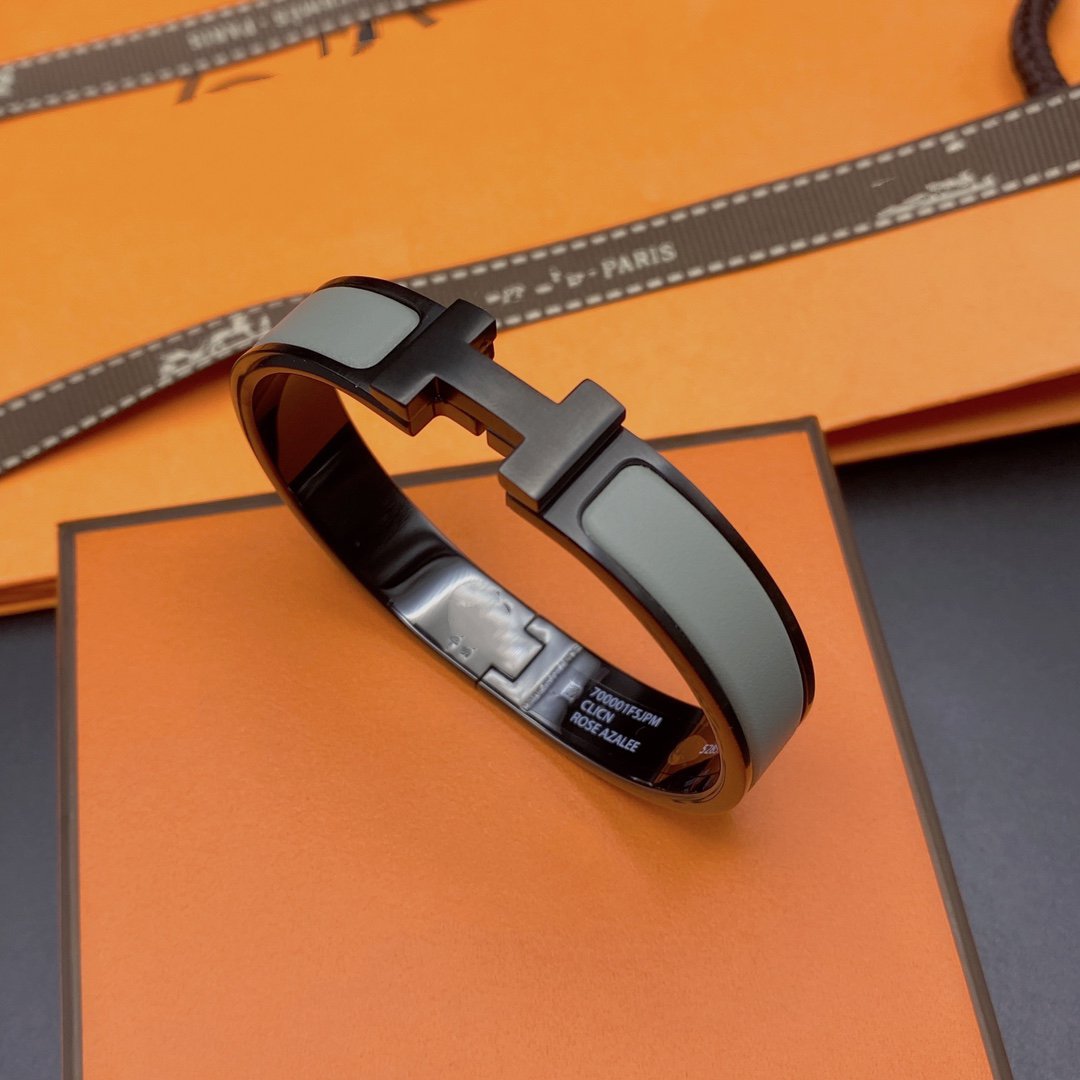 [Vicky]CLIC HM SO BLACK GREY BRACELET