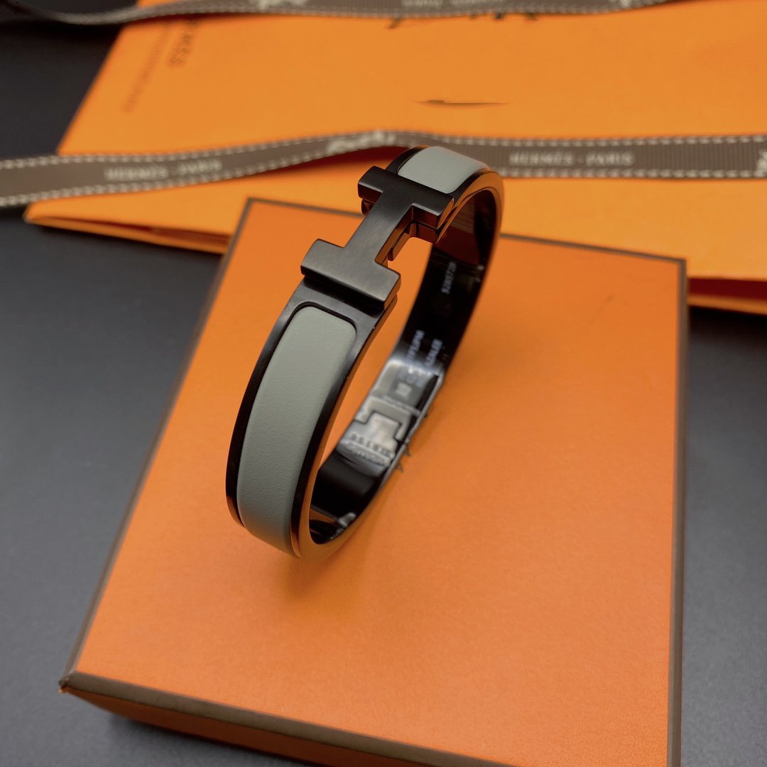 [Vicky]CLIC HM SO BLACK GREY BRACELET