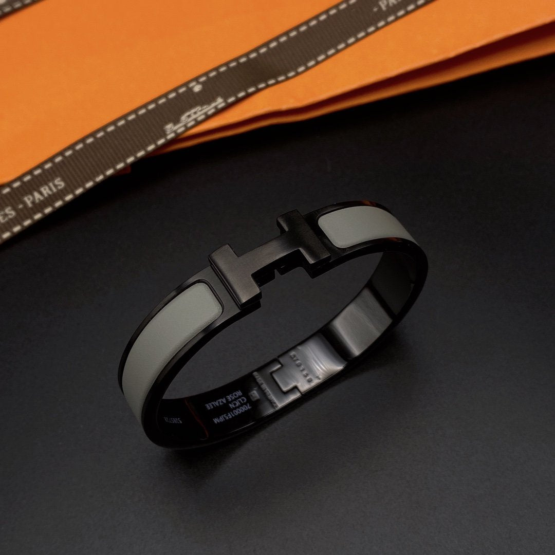 [Vicky]CLIC HM SO BLACK GREY BRACELET