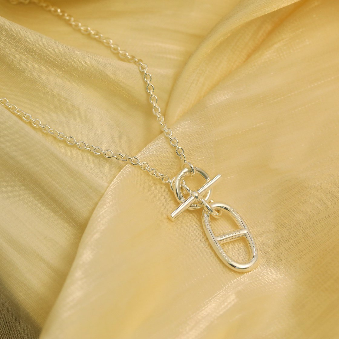 [Vicky]HM CHAINE D'ANCRE PENDANT NECKLACE STERLING SILVER