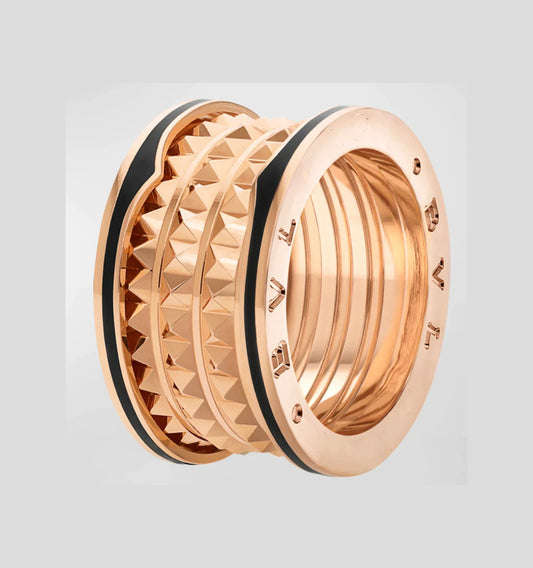 [Vicky]ZERO 1 ROCK BLACK CERAMIC PINK GOLD LARGE MODEL