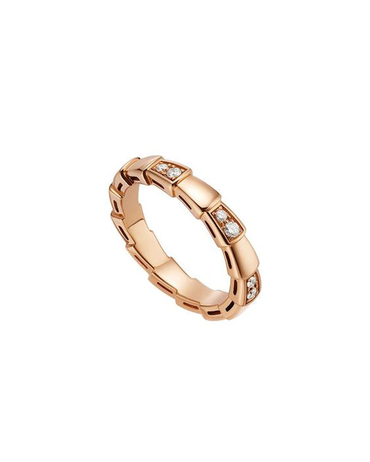 [Vicky]SERPENTI RING PINK GOLD  3MM