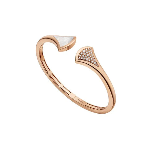 [Vicky]DREAM BRACELET OPEN PINK GOLD MOP DIAMOND