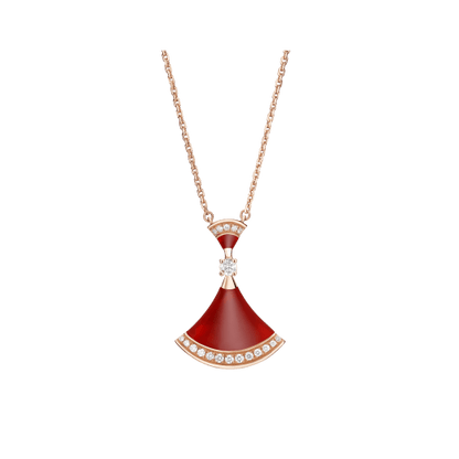 [Vicky]DREAM NECKLACE CARNELIAN DIAMOND