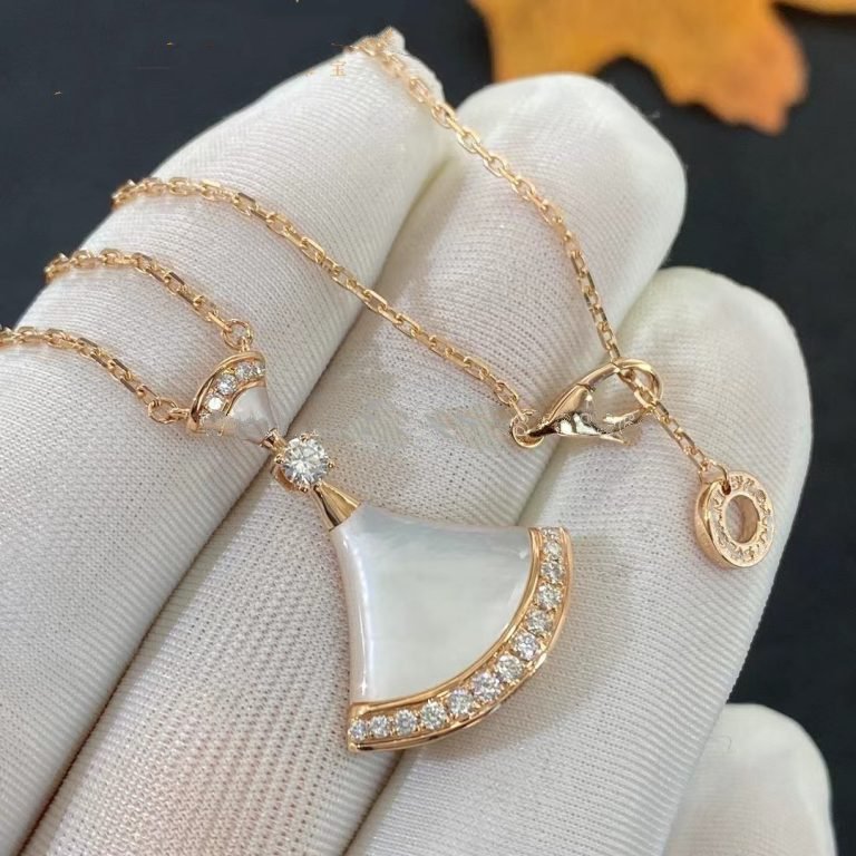 [Vicky]DREAM NECKLACE MOP PINK GOLD DIAMOND