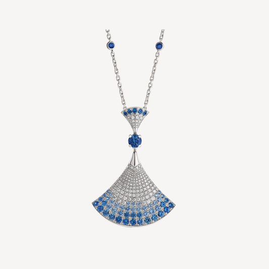 [Vicky]DREAM NECKLACE AGATE SILVER DIAMOND