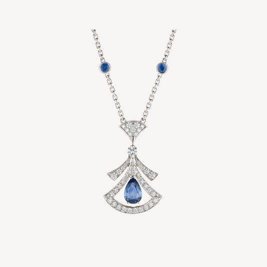[Vicky]DREAM NECKLACE AGATE DIAMOND SILVER