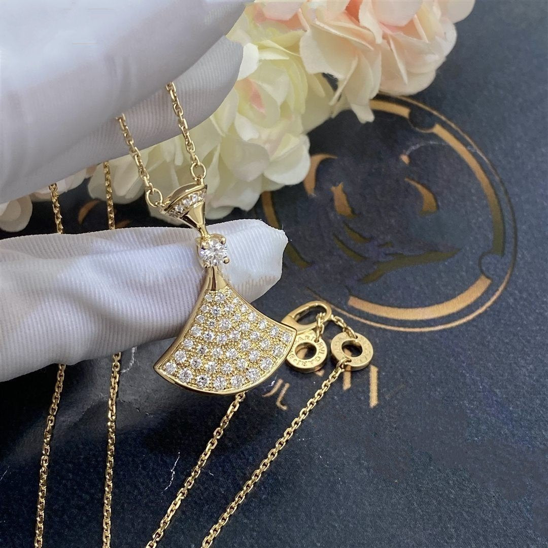 [Vicky]DREAM NECKLACE GOLD FULL DIAMOND