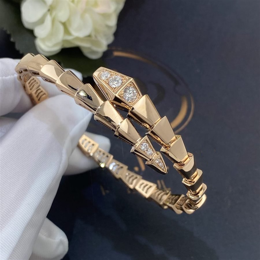 [Vicky]SERPENTI BRACELET DIAMONDS PINK GOLD