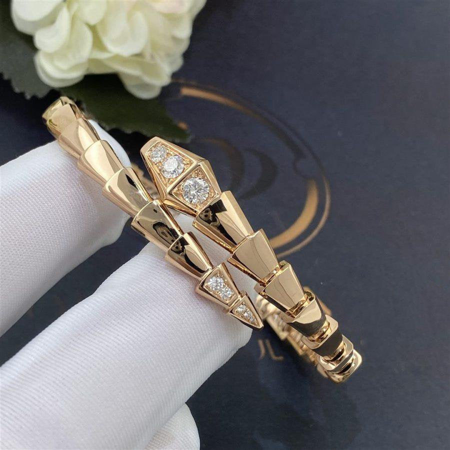 [Vicky]SERPENTI BRACELET DIAMONDS PINK GOLD