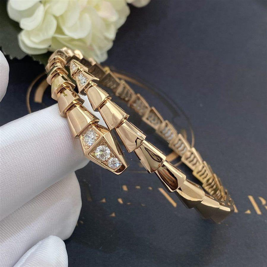 [Vicky]SERPENTI BRACELET DIAMONDS PINK GOLD