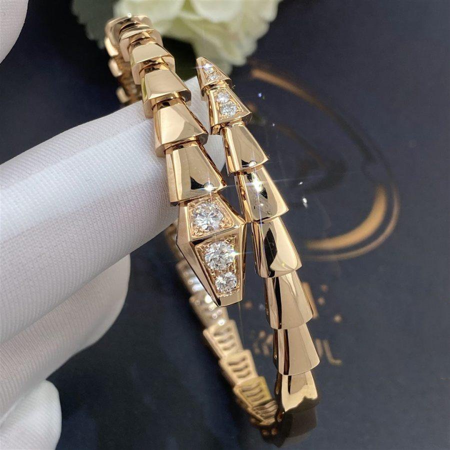 [Vicky]SERPENTI BRACELET DIAMONDS PINK GOLD