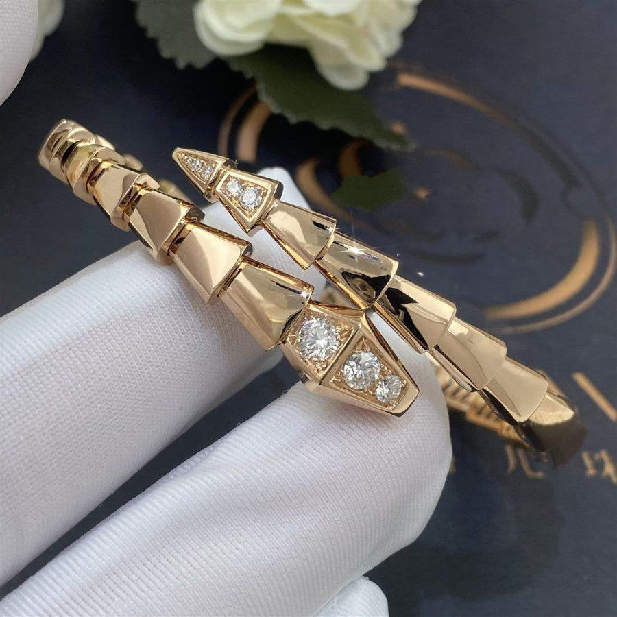 [Vicky]SERPENTI BRACELET DIAMONDS PINK GOLD