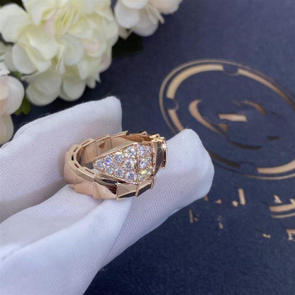 [Vicky]SERPENTI RING PINK GOLD DIAMOND
