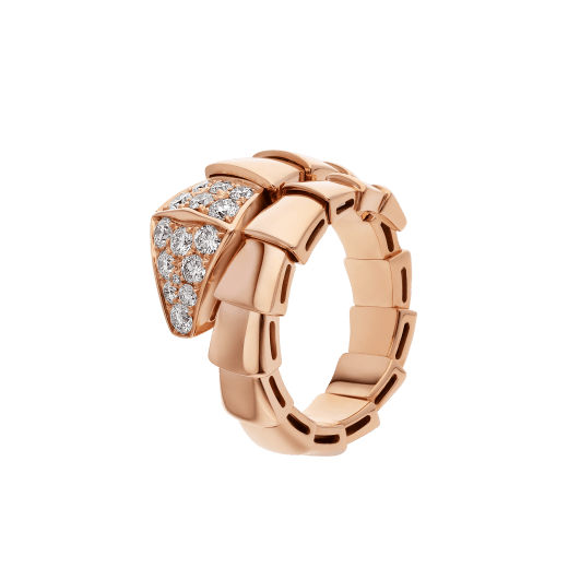 [Vicky]SERPENTI RING PINK GOLD DIAMOND
