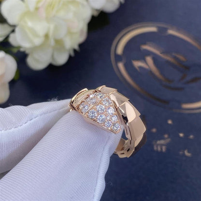 [Vicky]SERPENTI RING PINK GOLD DIAMOND