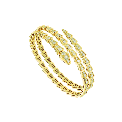 [Vicky]SERPENTI BRACELET GOLD DIAMOND DOUBLE ROW