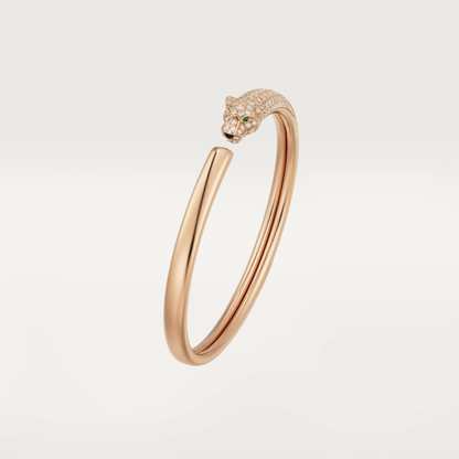 [Vicky]PANTHERE ROSE GOLD DIAMOND OPEN BRACELET