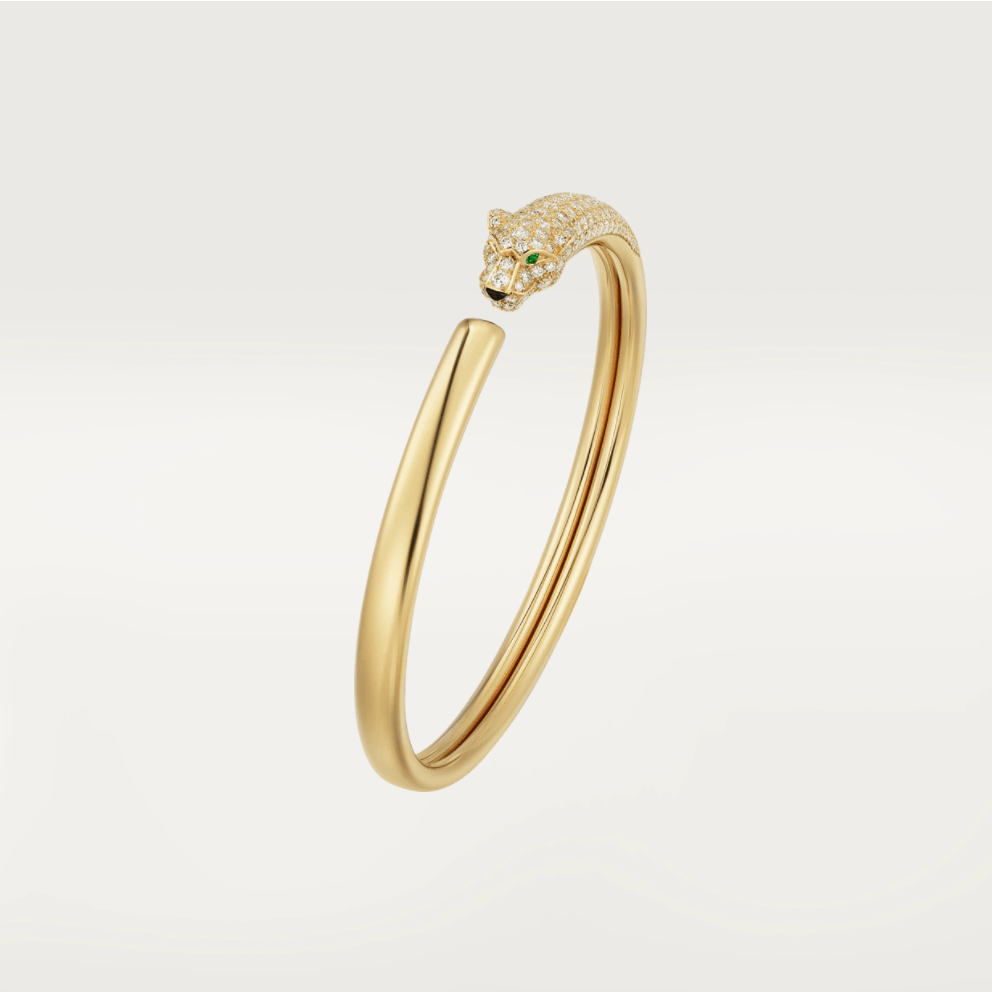 [Vicky]PANTHERE GOLD DIAMOND OPEN BRACELET