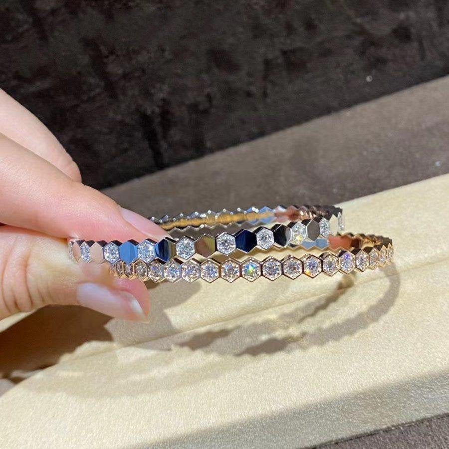 [Vicky]BEE LOVE GOLD BRACELET FULL DIAMOND