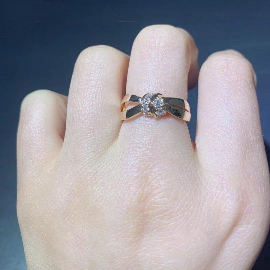 [Vicky]LIENS RING PINK GOLD DIAMOND