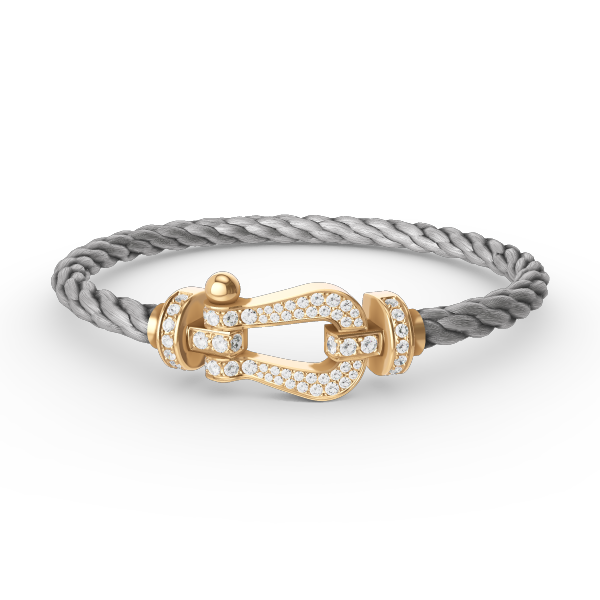 [Vicky]FORCE LARGE HORSESHOE FULL DIAMOND BRACELET GOLD