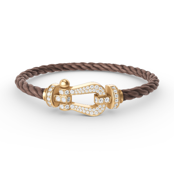 [Vicky]FORCE LARGE HORSESHOE FULL DIAMOND BRACELET GOLD